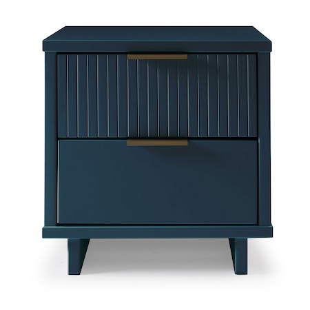 Manhattan Comfort Granville Nightstand 2.0 in Midnight Blue NS-5014